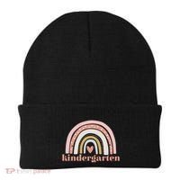 Kindergarten Teacher Student Cute Rainbow Back To School Funny Gift Beanie thumb 0
