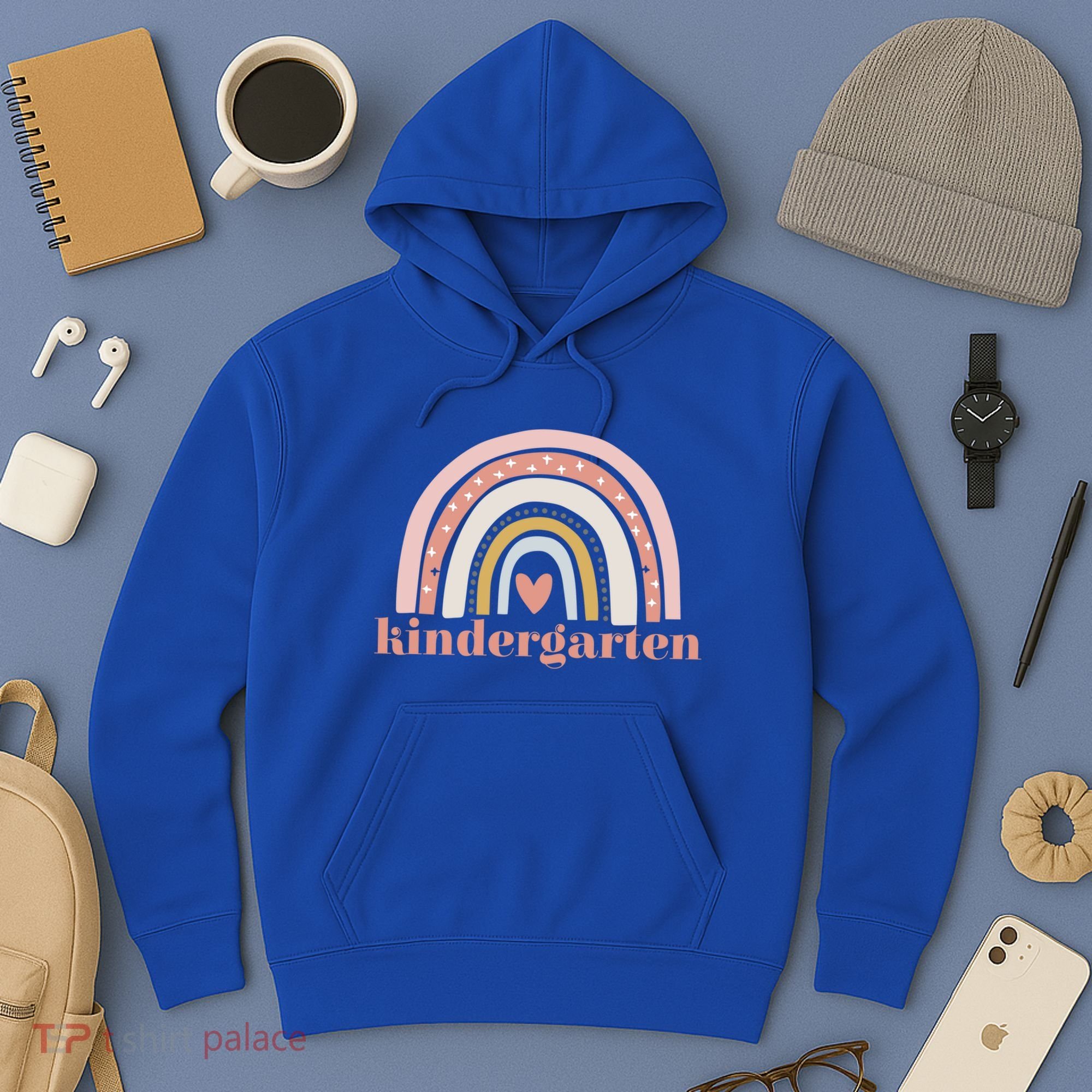 Kindergarten Teacher Student Cute Rainbow Back To School Funny Gift Hoodie