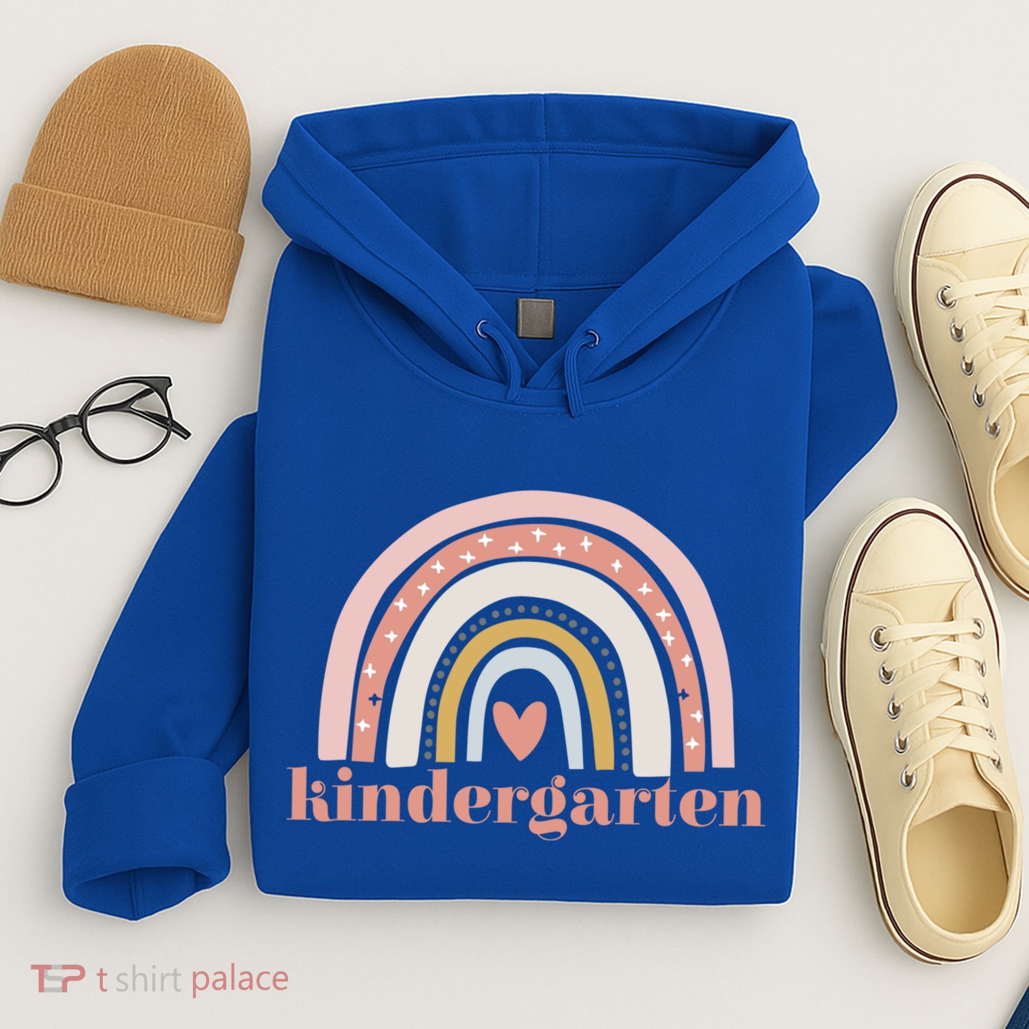 Kindergarten Teacher Student Cute Rainbow Back To School Funny Gift Hoodie