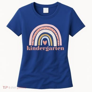Kindergarten Teacher Student Cute Rainbow Back To School Funny Gift Women's T-Shirt