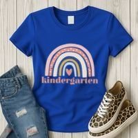 Kindergarten Teacher Student Cute Rainbow Back To School Funny Gift Women's T-Shirt thumb 3