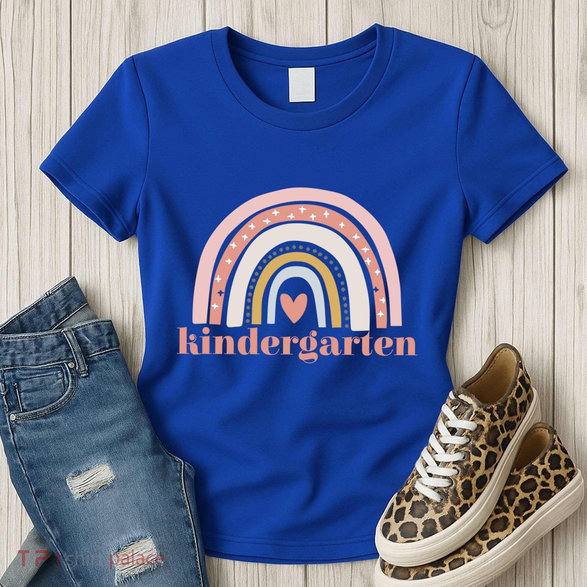 Kindergarten Teacher Student Cute Rainbow Back To School Funny Gift Women's T-Shirt