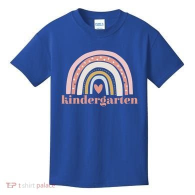 Kindergarten Teacher Student Cute Rainbow Back To School Funny Gift Kids T-Shirt