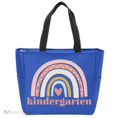 Kindergarten Teacher Student Cute Rainbow Back To School Funny Gift Tote Bag