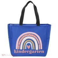 Kindergarten Teacher Student Cute Rainbow Back To School Funny Gift Tote Bag thumb 0