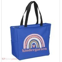 Kindergarten Teacher Student Cute Rainbow Back To School Funny Gift Tote Bag thumb 2