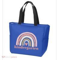 Kindergarten Teacher Student Cute Rainbow Back To School Funny Gift Tote Bag thumb 3