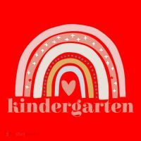 Kindergarten Teacher Student Cute Rainbow Back To School Funny Gift Santa Hat thumb 1