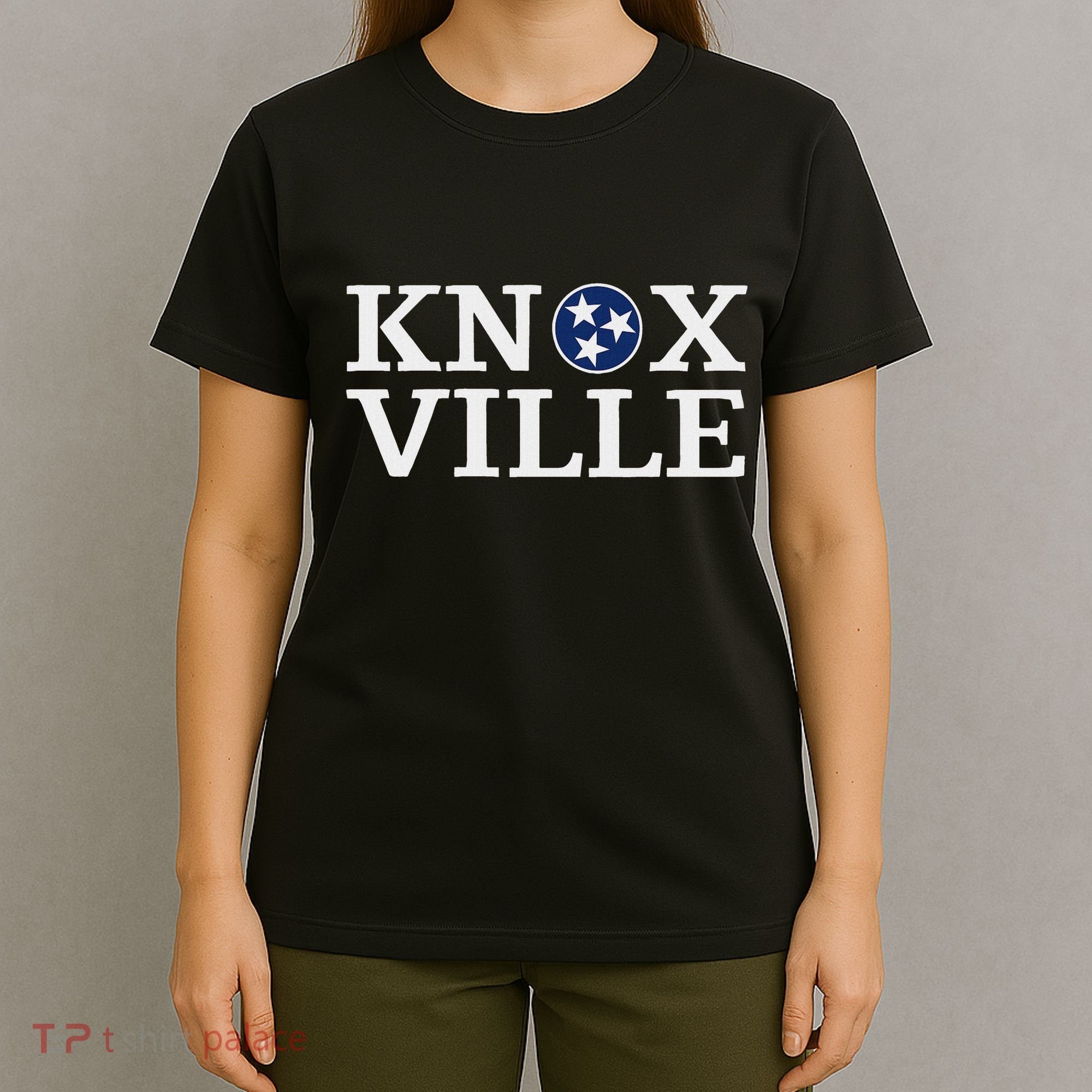 Knoxville Tennessee State Flag Art 3 Star Tn Flag Knoxville T-Shirt