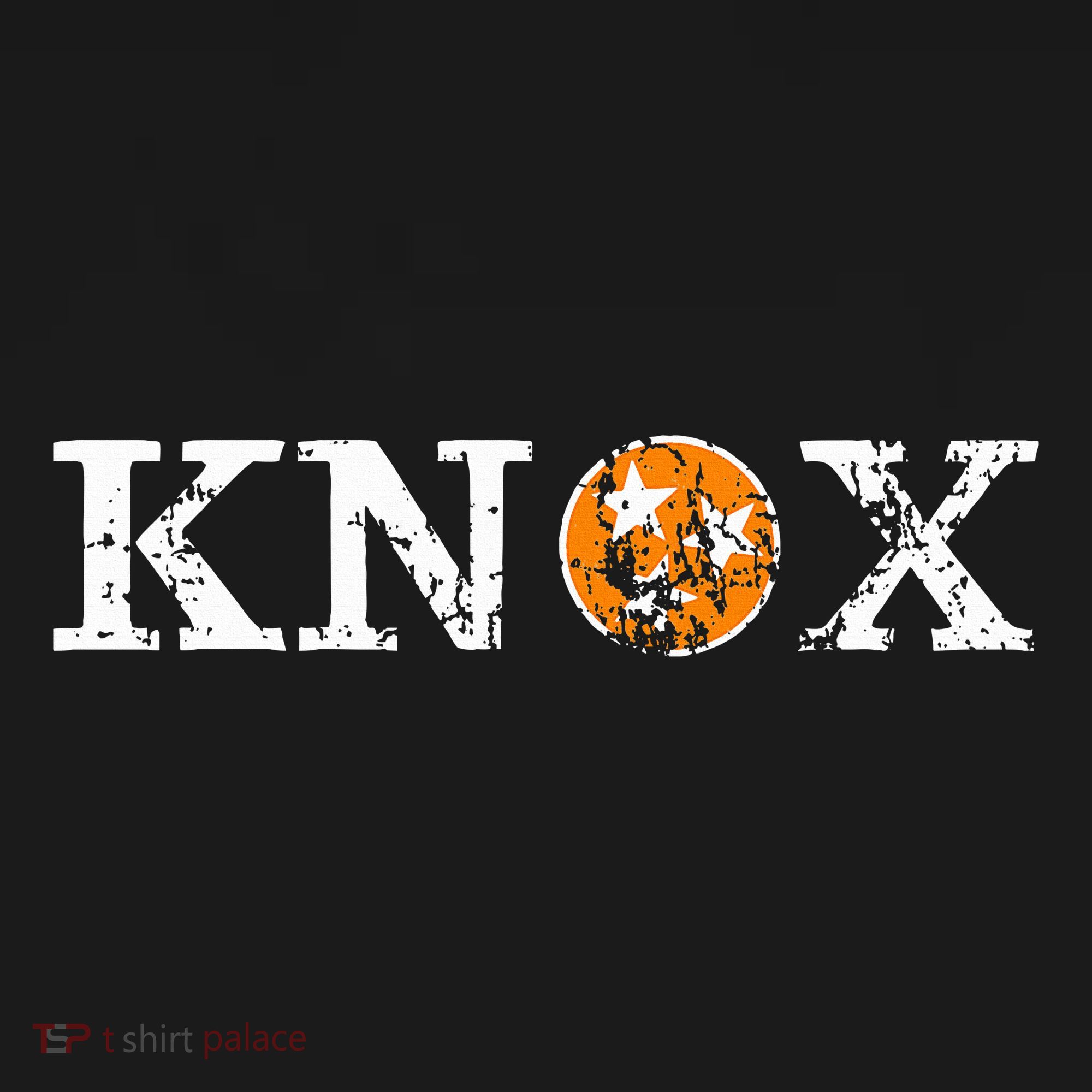 Knoxville Tennessee State Flag Orange White Distressed Knox Sweatshirt