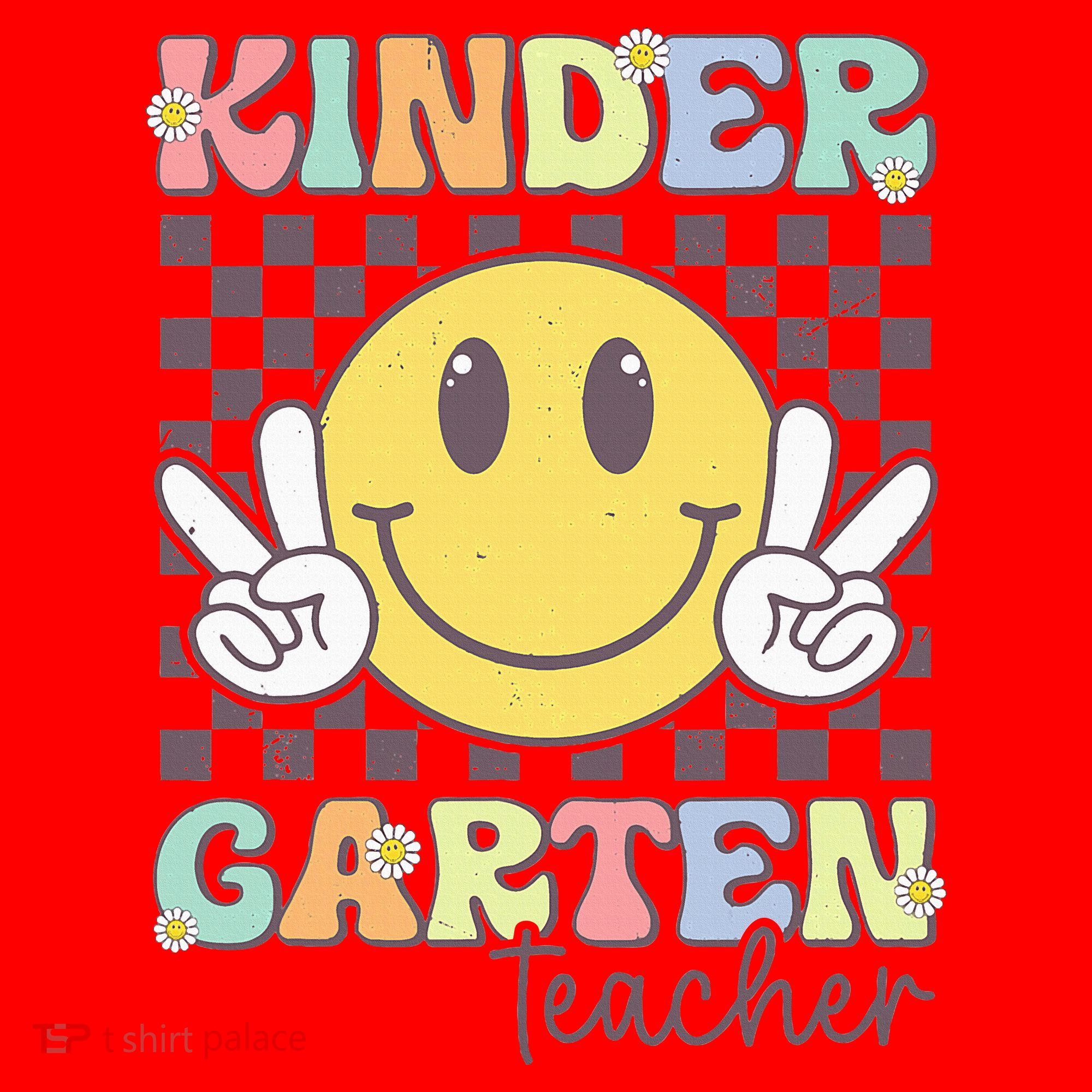 Kindergarten Teacher Team Hippie Smile Face Back To School Santa Hat