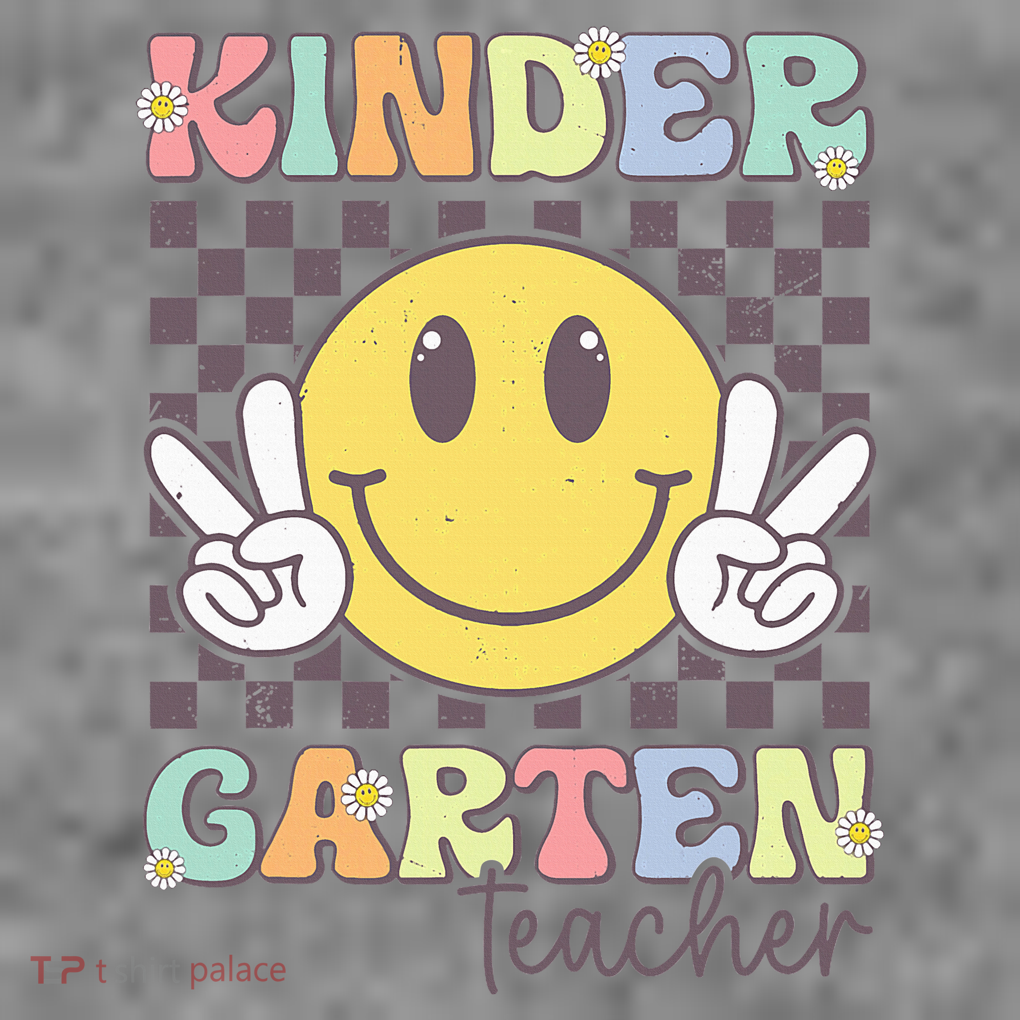 Kindergarten Teacher Team Hippie Smile Face Back To School Toddler Hoodie