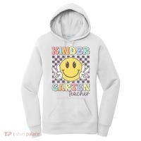 Kindergarten Teacher Team Hippie Smile Face Back To School Women's Hoodie thumb 0