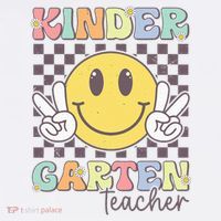 Kindergarten Teacher Team Hippie Smile Face Back To School Women's Hoodie thumb 2