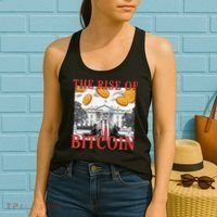 Kawaii Trump The Rise Of Bitcoin White House DaddyS Home Women's Tank Top thumb 2