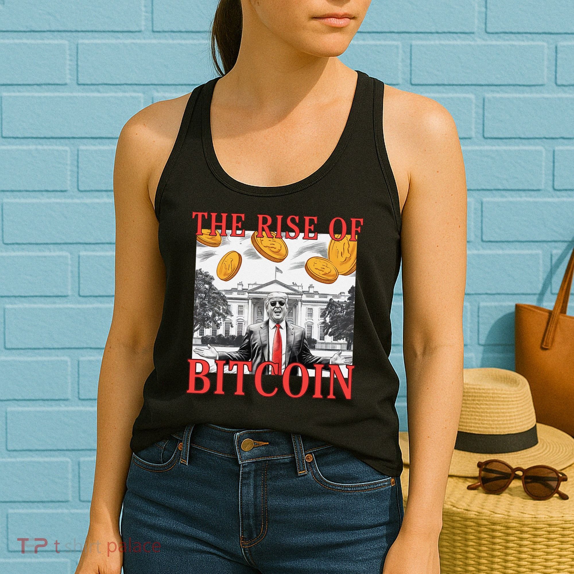 Kawaii Trump The Rise Of Bitcoin White House DaddyS Home Women's Tank Top