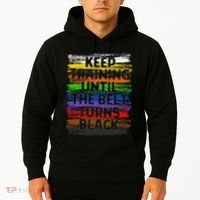 Keep Training Until Belt Turns Black Karate Taekwondo Gift Hoodie thumb 2