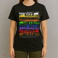 Keep Training Until Belt Turns Black Karate Taekwondo Gift T-Shirt thumb 4