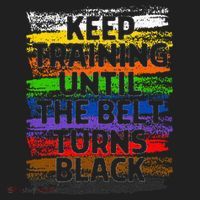 Keep Training Until Belt Turns Black Karate Taekwondo Gift Beanie thumb 2