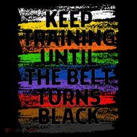 Keep Training Until Belt Turns Black Karate Taekwondo Gift Ornament thumb 1