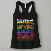 Keep Training Until Belt Turns Black Karate Taekwondo Gift Women's Tank Top thumb 3