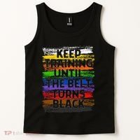 Keep Training Until Belt Turns Black Karate Taekwondo Gift Tank Top thumb 2