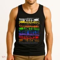 Keep Training Until Belt Turns Black Karate Taekwondo Gift Tank Top thumb 3
