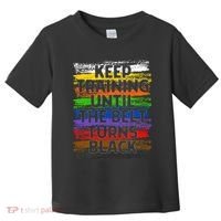 Keep Training Until Belt Turns Black Karate Taekwondo Gift Toddler T-Shirt thumb 0