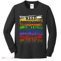 Keep Training Until Belt Turns Black Karate Taekwondo Gift Kids Long Sleeve Shirt thumb 0