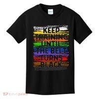 Keep Training Until Belt Turns Black Karate Taekwondo Gift Kids T-Shirt thumb 0