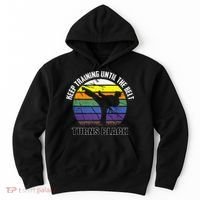 Keep Training Until The Belt Turns Black Karate Hoodie thumb 0