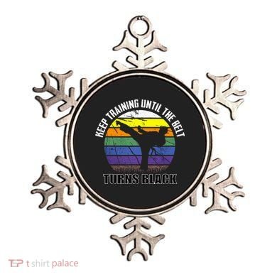 Keep Training Until The Belt Turns Black Karate Ornament