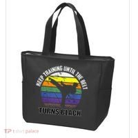 Keep Training Until The Belt Turns Black Karate Tote Bag thumb 3