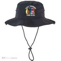 Keep Training Until Belt Turns Black Karate Taekwondo Judo Bucket Hat thumb 0