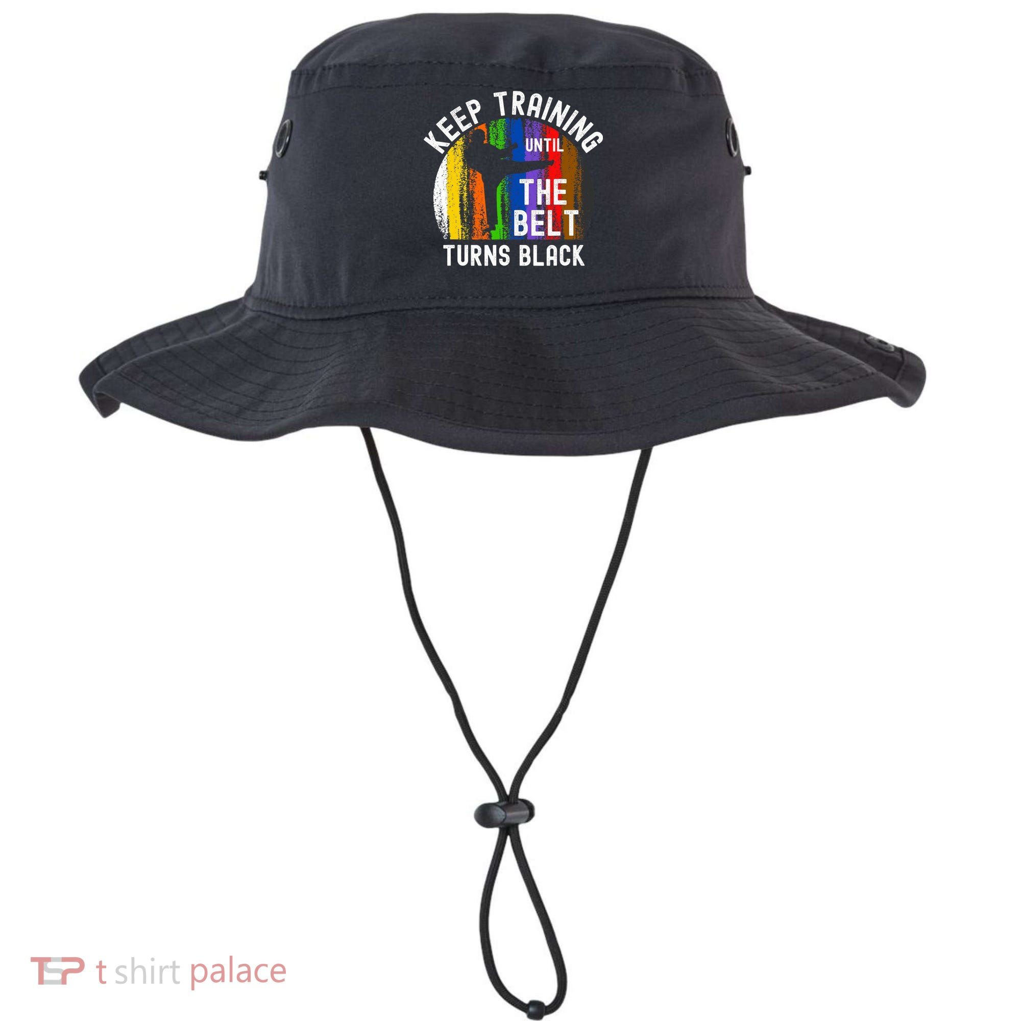 Keep Training Until Belt Turns Black Karate Taekwondo Judo Bucket Hat