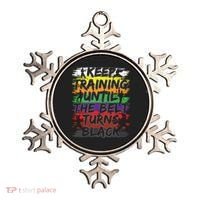 Keep Training Until The Belt Turns Black Karate Gift Tee Ornament thumb 0