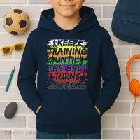 Keep Training Until The Belt Turns Black Karate Gift Tee Kids Hoodie thumb 2
