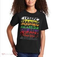 Keep Training Until The Belt Turns Black Karate Gift Tee Kids T-Shirt thumb 2
