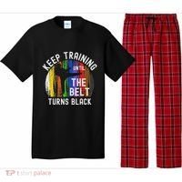 Keep Training Until Belt Turns Black Karate Taekwondo Judo Pajama Set thumb 0
