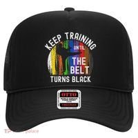 Keep Training Until Belt Turns Black Karate Taekwondo Judo Hat thumb 0