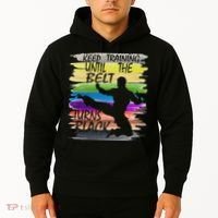 Keep Training Until The Belt Turns Black Karate Hoodie thumb 2