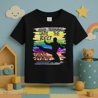 Keep Training Until The Belt Turns Black Karate Toddler T-Shirt thumb 3