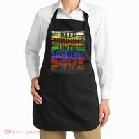 Keep Training Until Belt Turns Black Karate Taekwondo Apron thumb 2