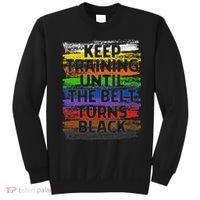 Keep Training Until Belt Turns Black Karate Taekwondo Sweatshirt thumb 0