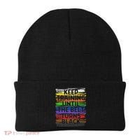 Keep Training Until Belt Turns Black Karate Taekwondo Beanie thumb 0