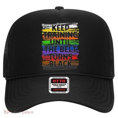 Keep Training Until Belt Turns Black Karate Taekwondo Hat