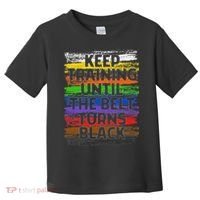 Keep Training Until Belt Turns Black Karate Taekwondo Toddler T-Shirt thumb 0