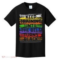Keep Training Until Belt Turns Black Karate Taekwondo Kids T-Shirt thumb 0