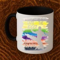 Keep Training Until The Belt Turns Black Karate Boy Coffee Mug thumb 2