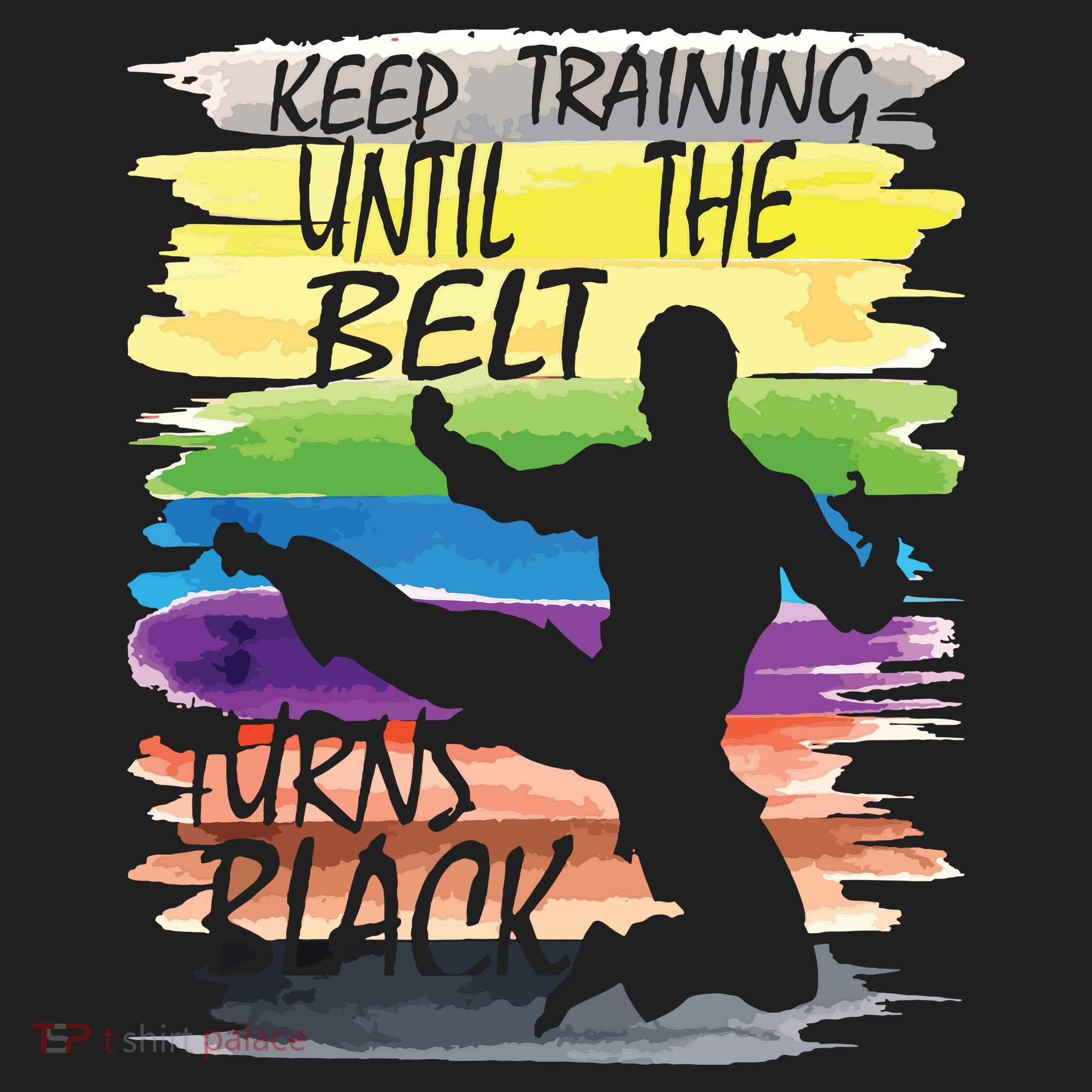 Keep Training Until The Belt Turns Black Karate Boy Tumbler